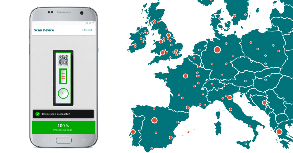Rapid diagnostics results GPS mapping